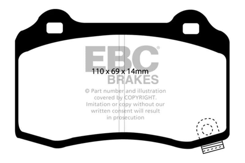 EBC - Rear Yellowstuff Pad PN DP41788R