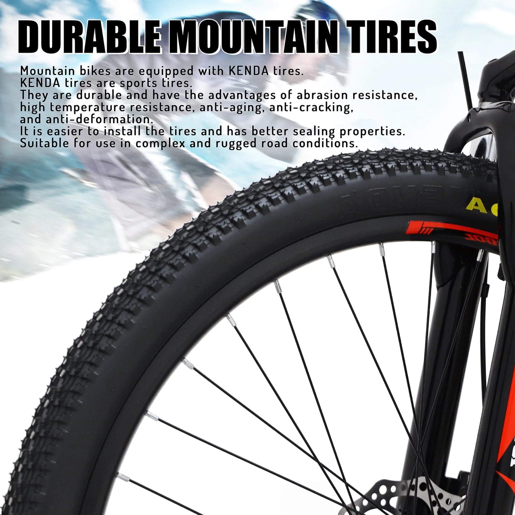 Mountain Bike, Shimano 21 Speeds Drivetrain, Stainless Steel Frame 26 in Wheels - Product image 5