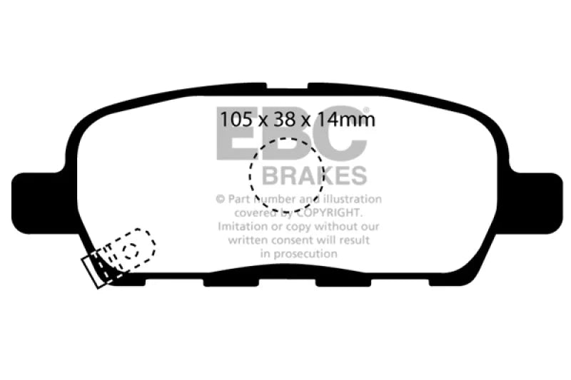 EBC - Rear Redstuff Pad PN DP31955C