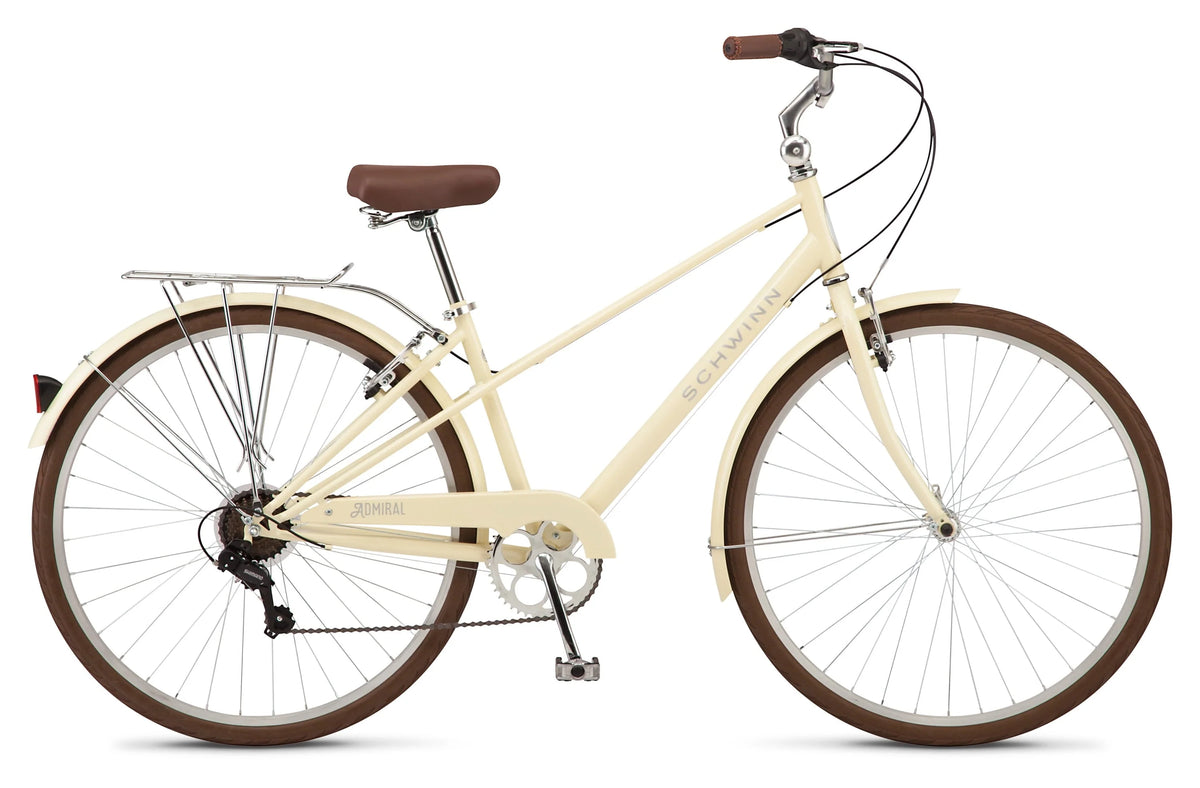 Schwinn Admiral 700c Adult Hybrid Bike, 7 Speed Womens Bike, Cream - Product image 7