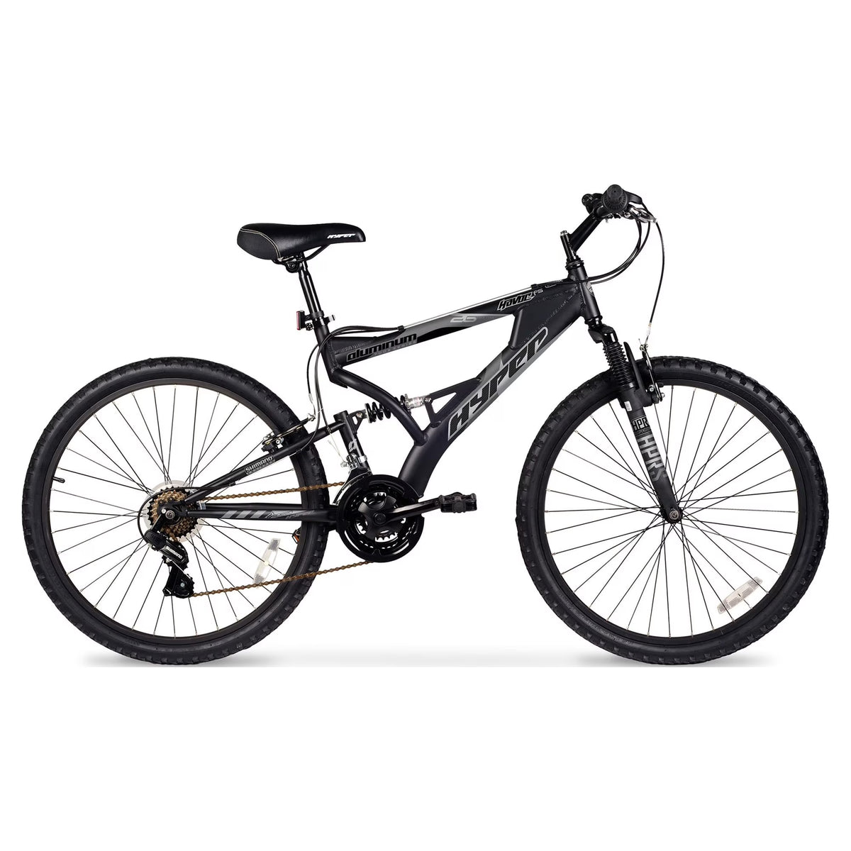 26" Hyper Bicycle Havoc Mountain Bike, 26" Wheels, Adults Ages 14+ Years, Black - Product image 1