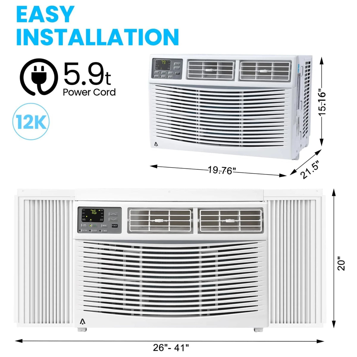 Garvee 5000 BTU Window Air Conditioner, Fast Cooling for Rooms up to 150 Sq. Ft - Product image 23