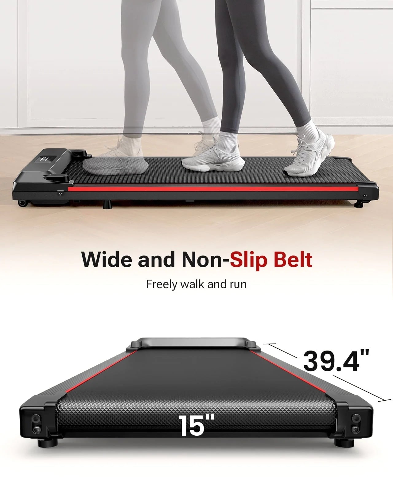 Walking Pad 2 in 1 Under Desk Treadmill with Remote Control Mini Portable Treadmill for Home Office - Product image 4
