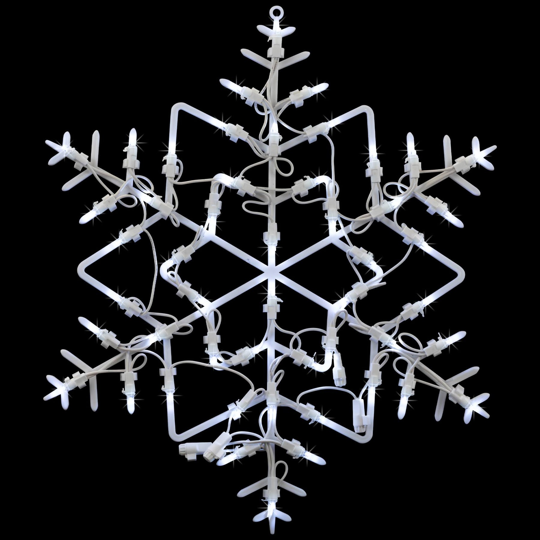 Northlight 18 in. LED Lighted Snowflake Christmas Window Silhouette Decoration - Product image 1