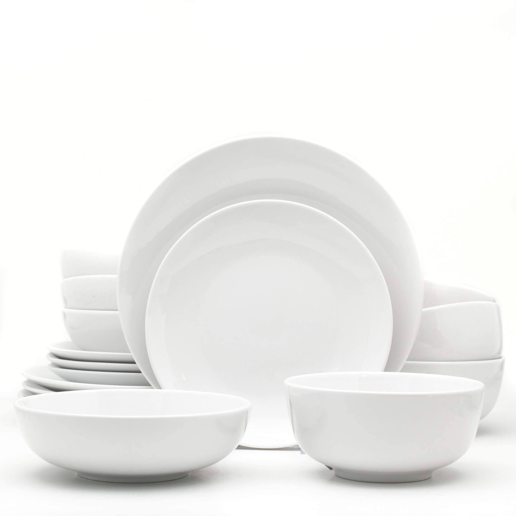 Euro Ceramica White Essential 16-Piece Dinnerware Set - Product image 1