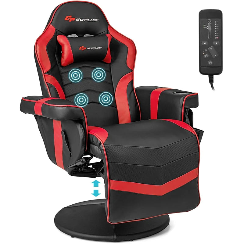 Ergonomic Gaming Recliner Chair with Massage, Retractable Footrest & Cup Holder - Product image 28