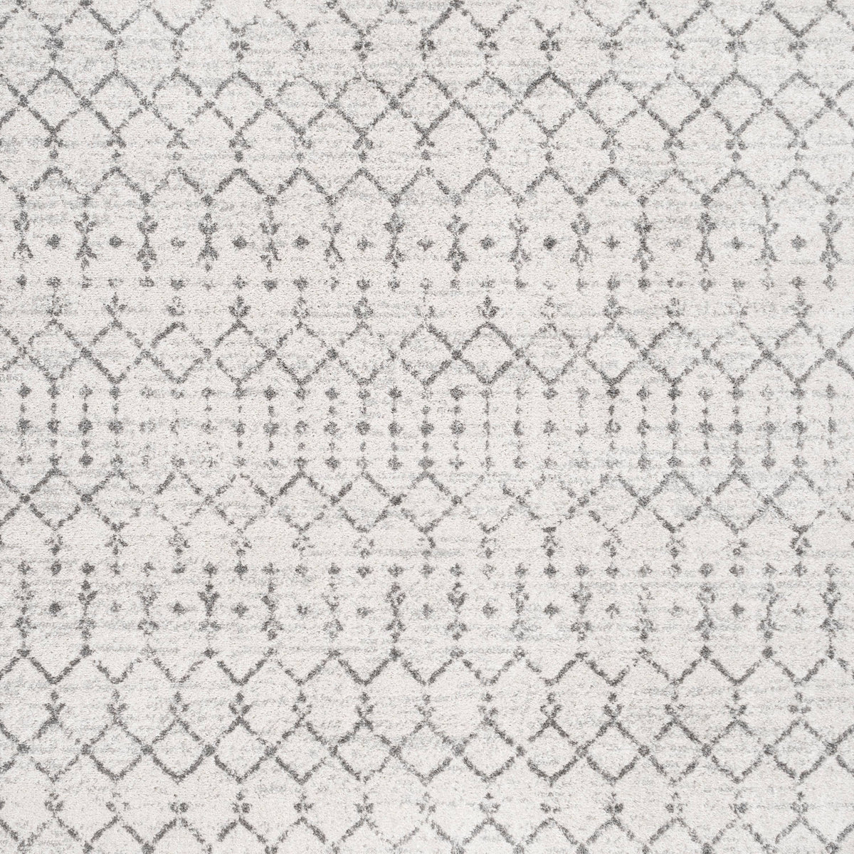 Jonathan Y Modern Hype Boho Vintage Diamond Area Rug - 5' Square - Cream/Gray - Product image 1