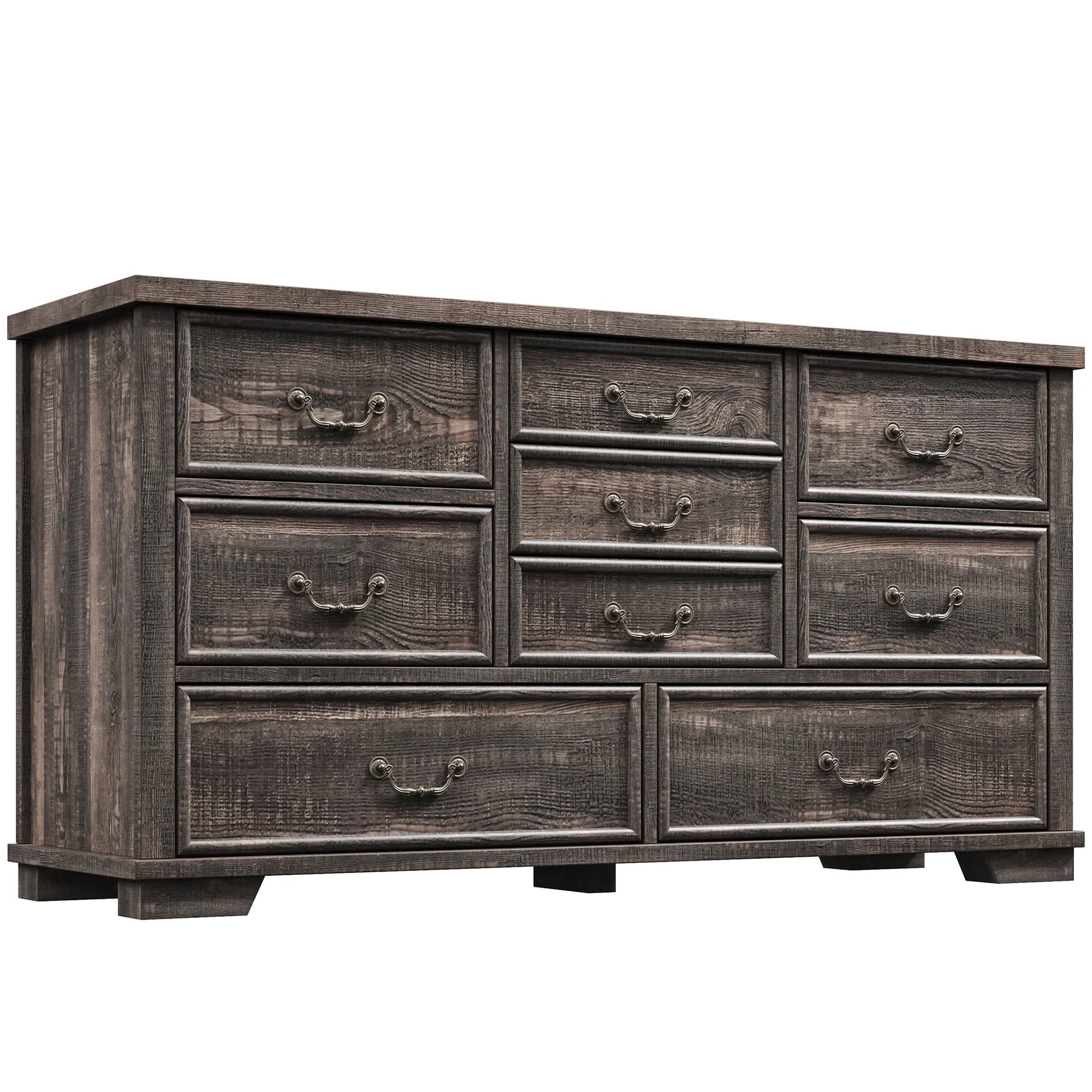 Enhomee Wood Dressers for Bedroom with 9 Drawers White Dresser Chest of Drawers for Living Room - Product image 29