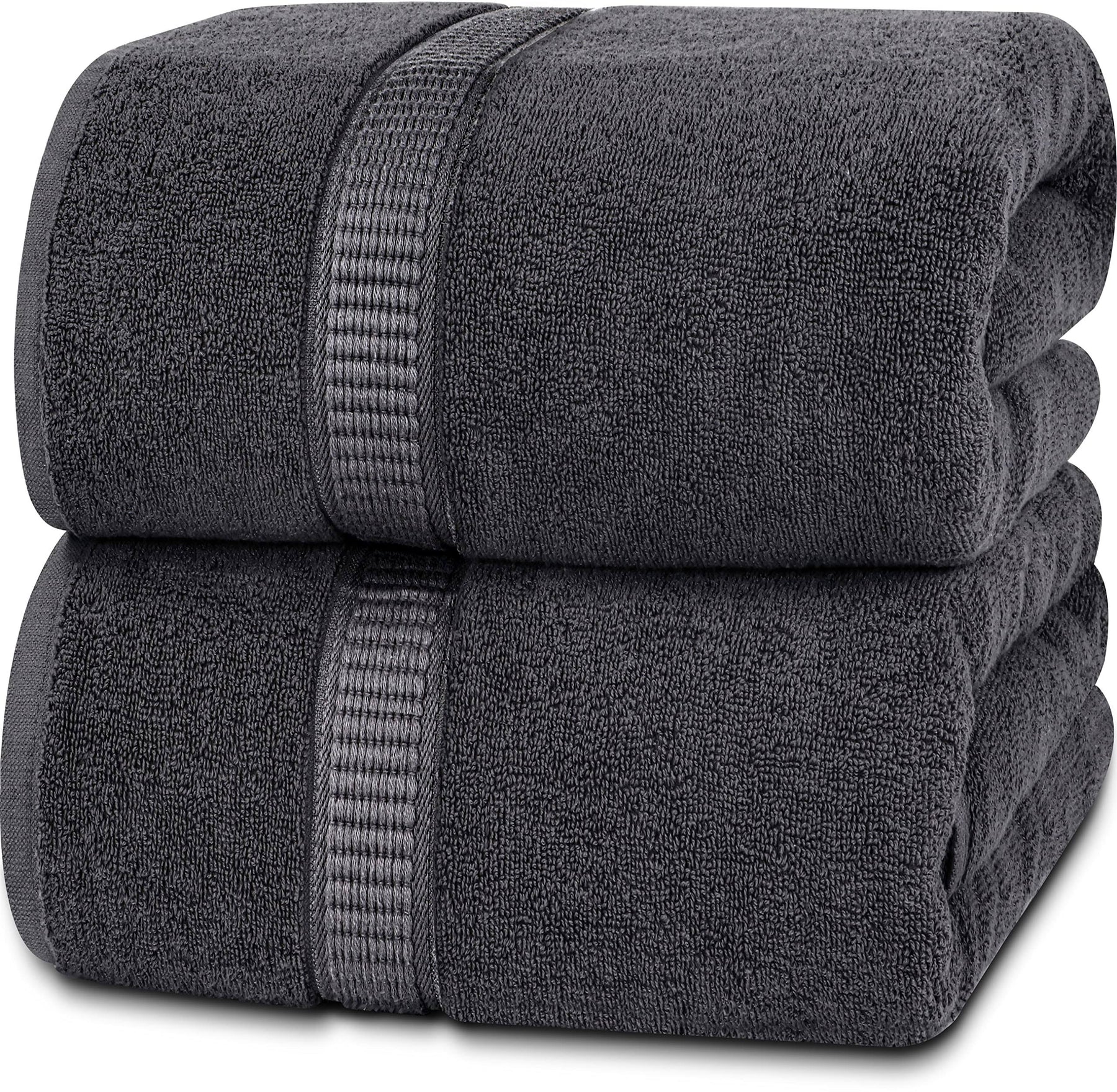 Utopia Towels - Luxurious Jumbo Bath Sheet (35 x 70 Inches, Grey) - 600 GSM 100% Ring Spun Cotton Highly - Product image 1