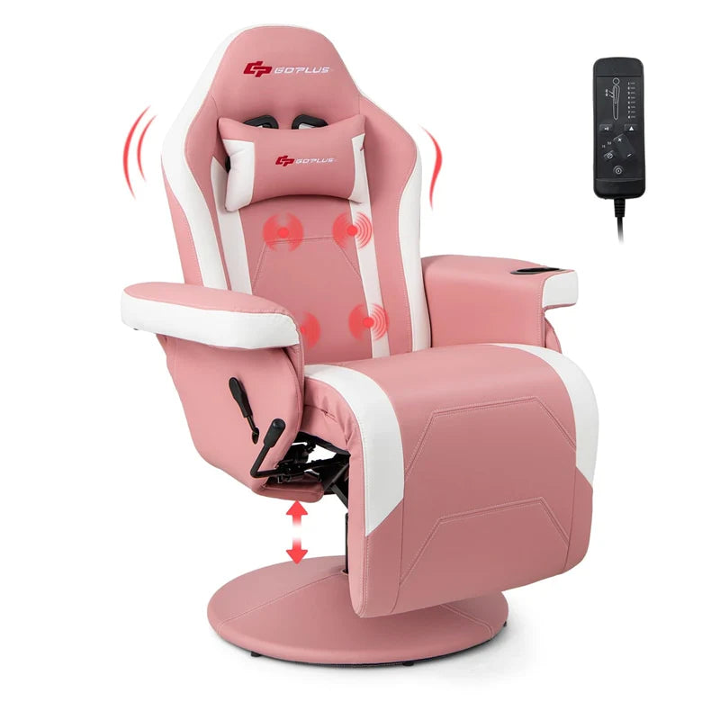 Ergonomic Gaming Recliner Chair with Massage, Retractable Footrest & Cup Holder - Product image 37