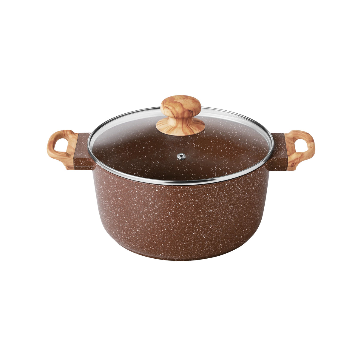 The Pioneer Woman Prairie Signature 14 - Piece Cast Aluminum Cookware Set, Brown Speckle - Product image 7