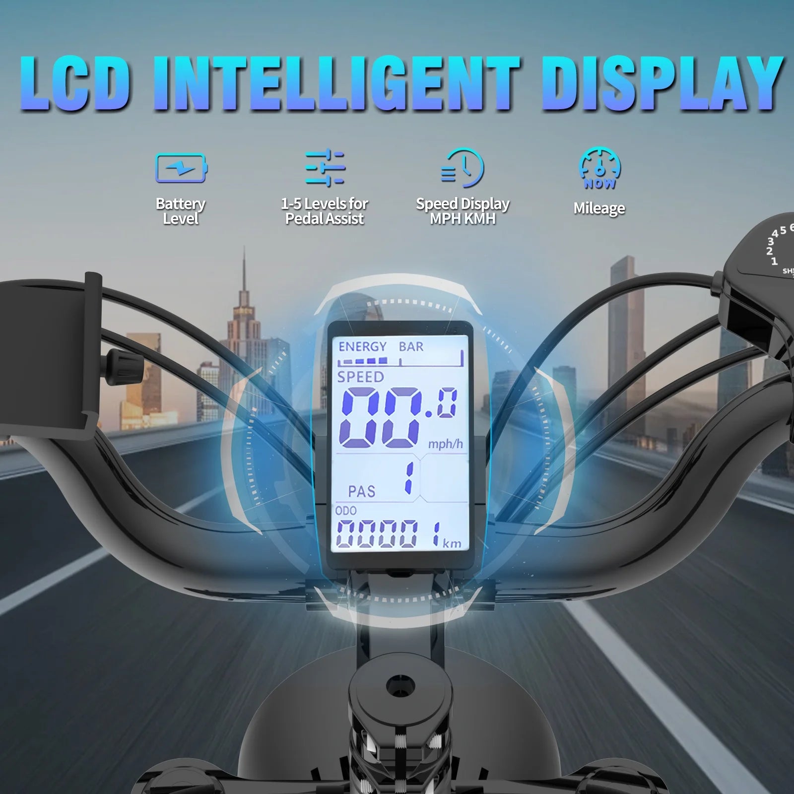 YVY 1500W Electric Bike for Adults, 33MPH 20'' Fat Tire Electric Motorcycle, 48V 20AH Removable Battery - Product image 9