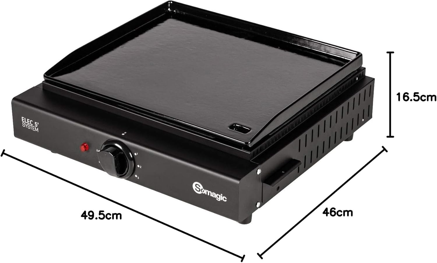 SOMAGIC Oliana Cast-Iron Electric Griddle