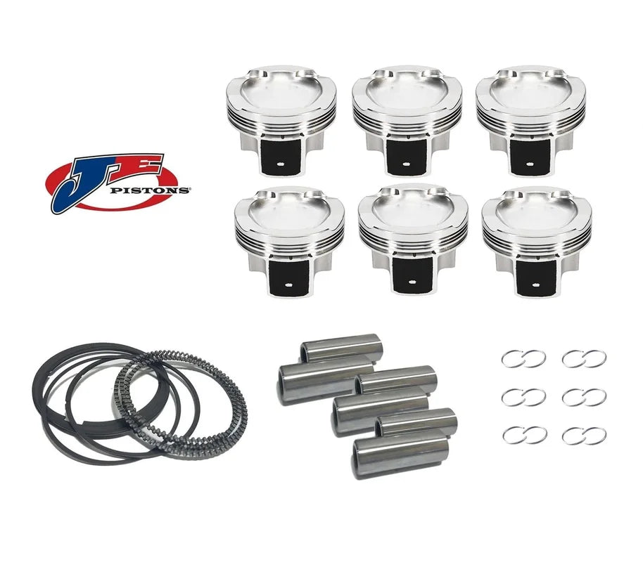 Piston Set by JE - 87mm +.50mm Oversize Bore | 11.5:1 CR | Stock Stroke - 89.6mm - S52 BMW