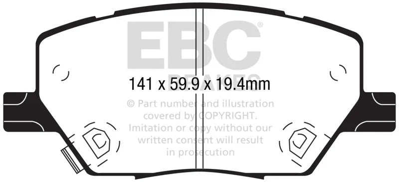 EBC - Front Greenstuff Pad PN DP62239