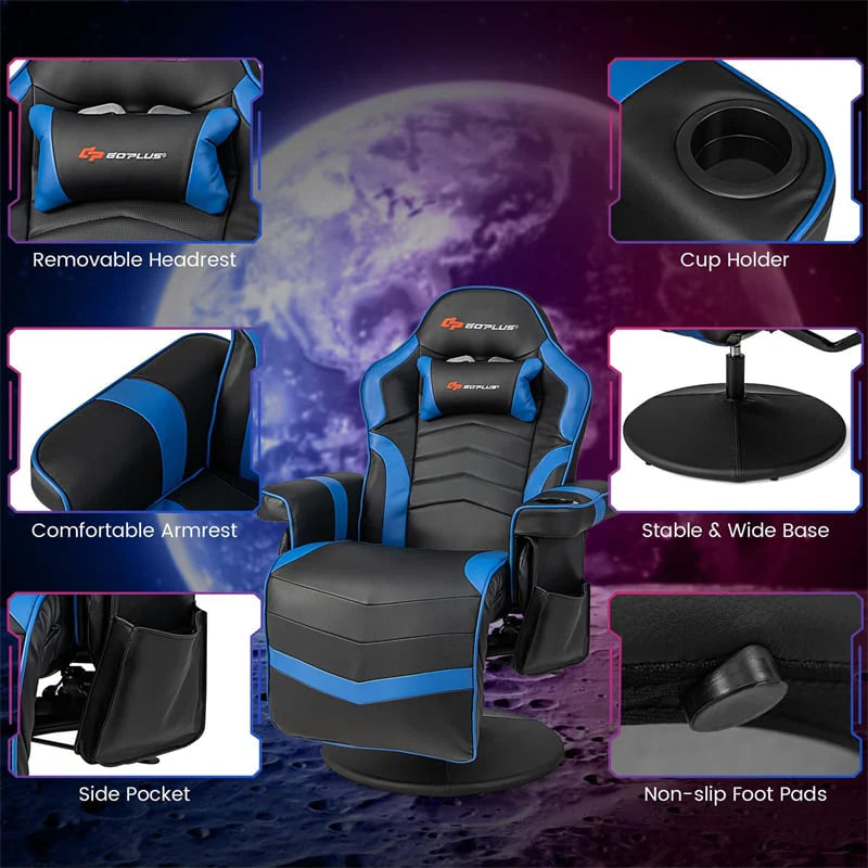 Ergonomic Gaming Recliner Chair with Massage, Retractable Footrest & Cup Holder - Product image 24
