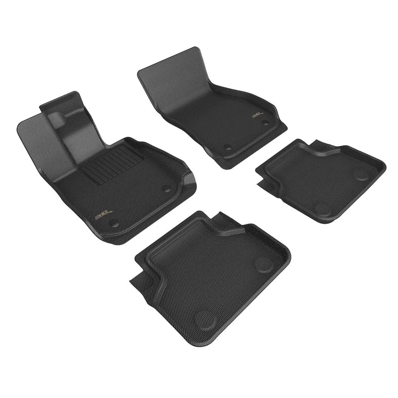3D MAXpider L1BM11401509 - 18-23 BMW 8 Series Gran Coupe Kagu Floor Mat- Black R1 R2