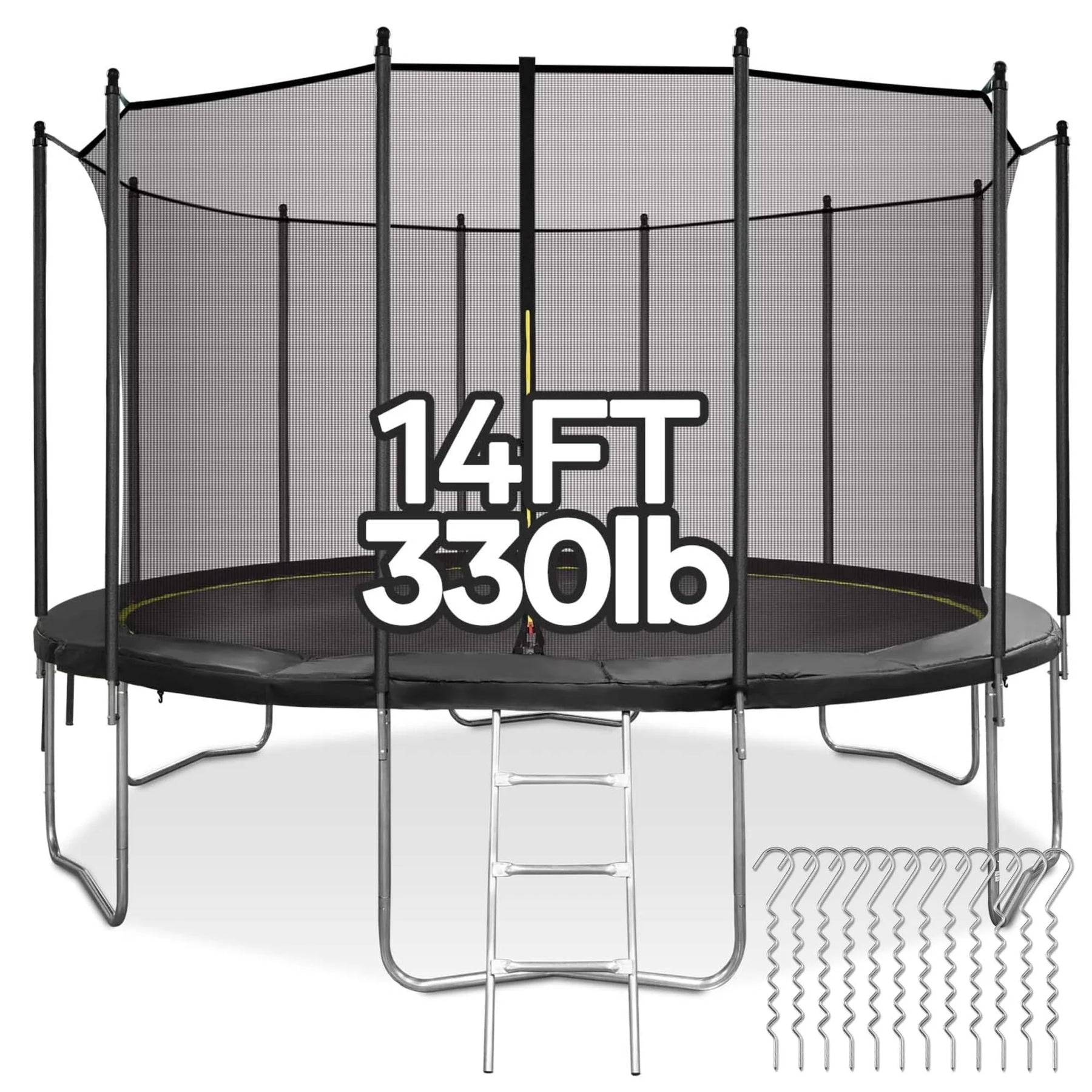 MARNUR 8FT Trampoline for Kids Trampoline with Enclosure Net, Ladder, Wind Stakes - Product image 24