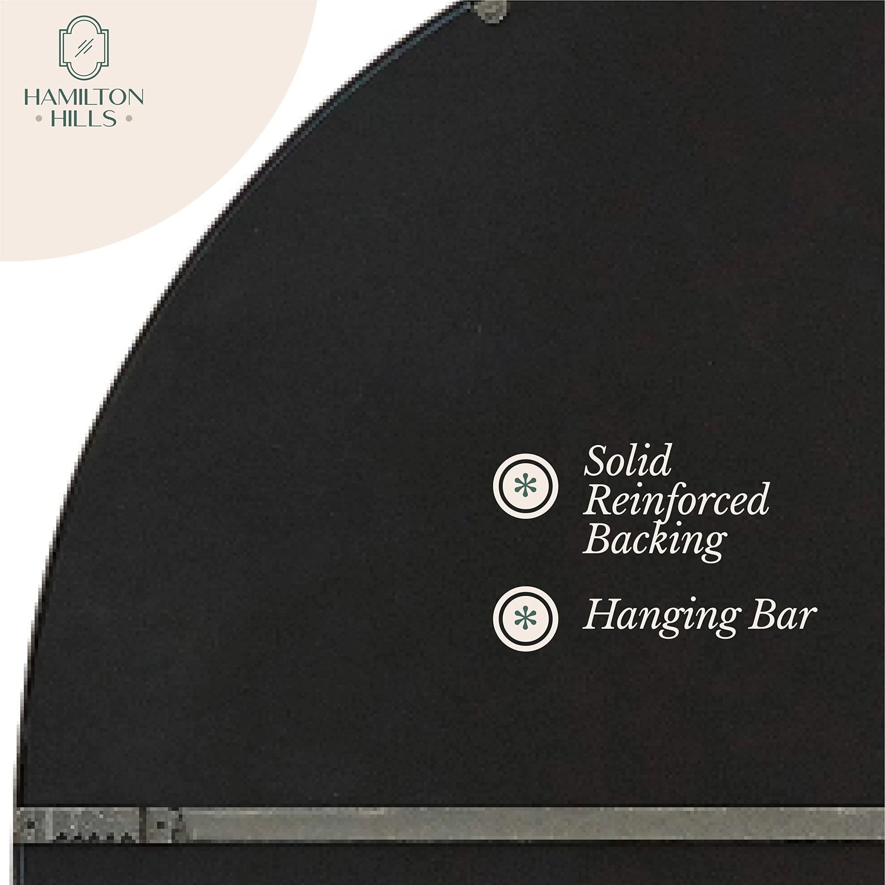 Hamilton Hills Metal Arched Window Mirror Large Wall Mirrors Decorative Piece and Arch Decor 28" x 42" - Product image 5