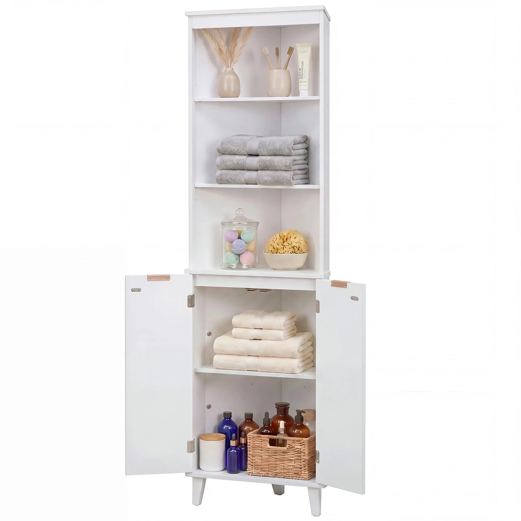 Tangkula Corner Bathroom Floor Cabinet - Product image 1
