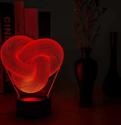 Twist Abstract LED 3D Night Light Touch Colorful Acrylic 3D Table Lamp Decoration Lighting Baby Sleeping - Product image 4