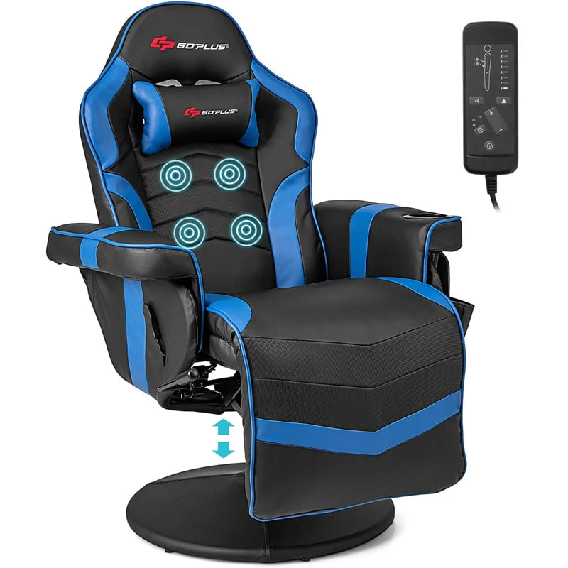 Ergonomic Gaming Recliner Chair with Massage, Retractable Footrest & Cup Holder - Product image 19
