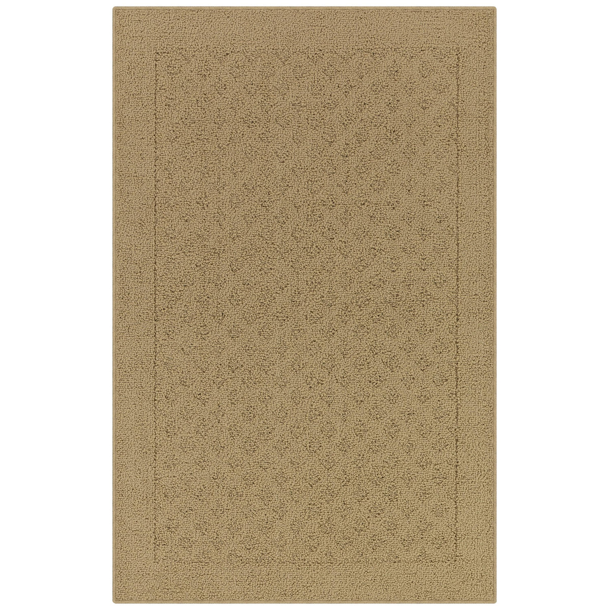 Mainstays Dylan Solid Diamond Traditional Beige Area Rug, 2'6"x3'10" - Product image 1