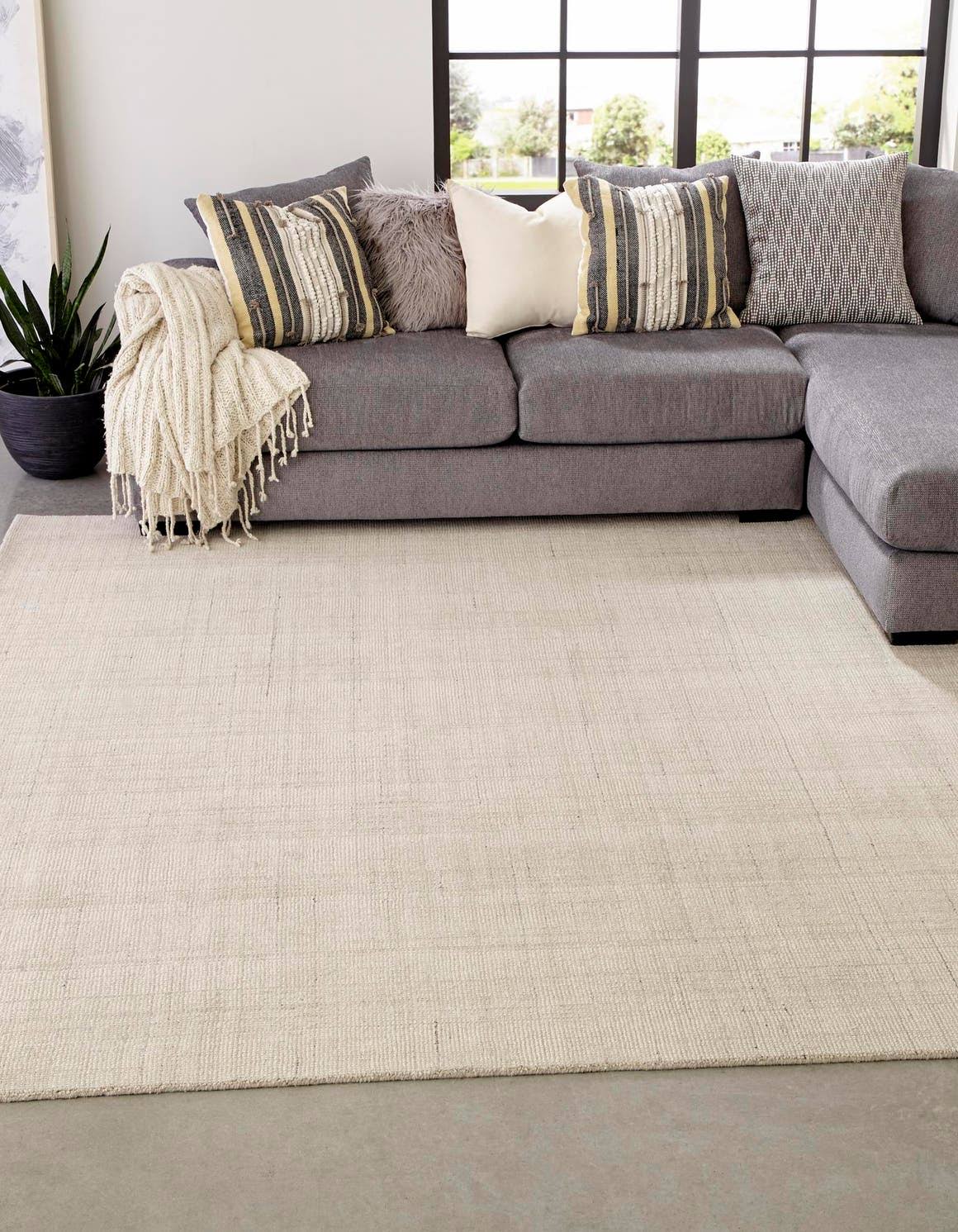 Jill Zarin English Manor Farmhouse Area Rug 10' 0" x 10' 0", Square Vanilla Bean - Product image 1