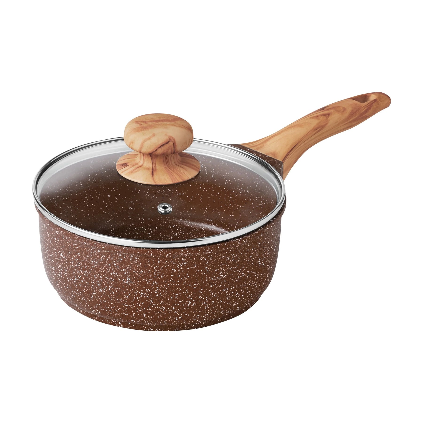 The Pioneer Woman Prairie Signature 14 - Piece Cast Aluminum Cookware Set, Brown Speckle - Product image 6
