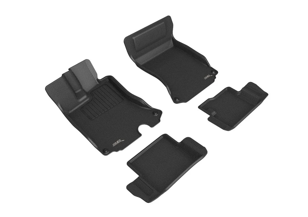 3D MAXpider L1FI00501509 - KAGU Floor Mat; Black; 4 pc.; 2 pc. Front Row; 2 pc. 2nd Row