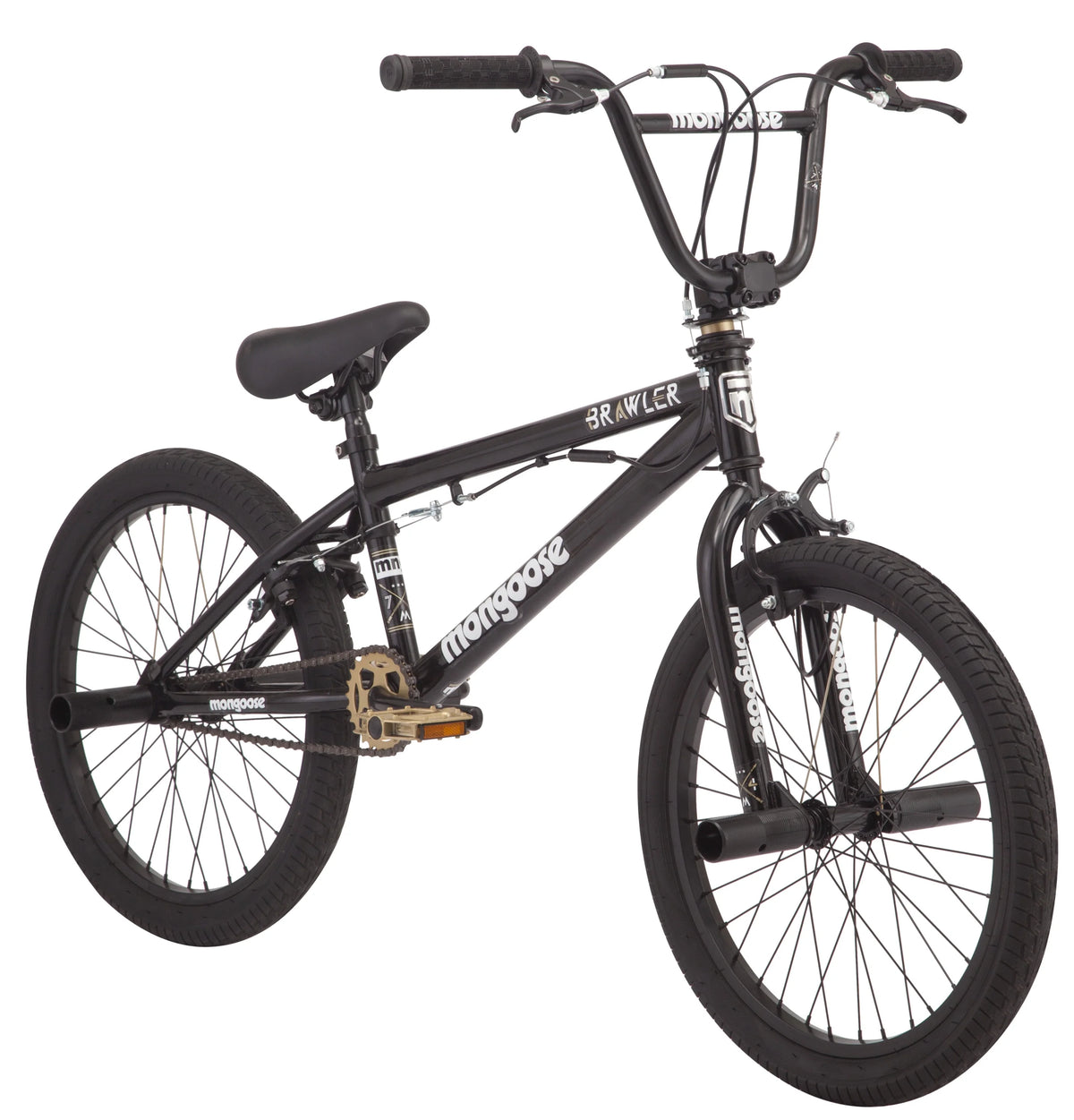 BRAWLER Boys' Freestyle BMX Bike, 20" Wheels, Black - Product image 1