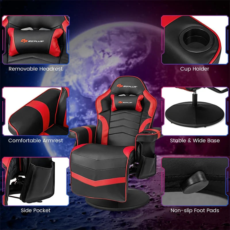Ergonomic Gaming Recliner Chair with Massage, Retractable Footrest & Cup Holder - Product image 33