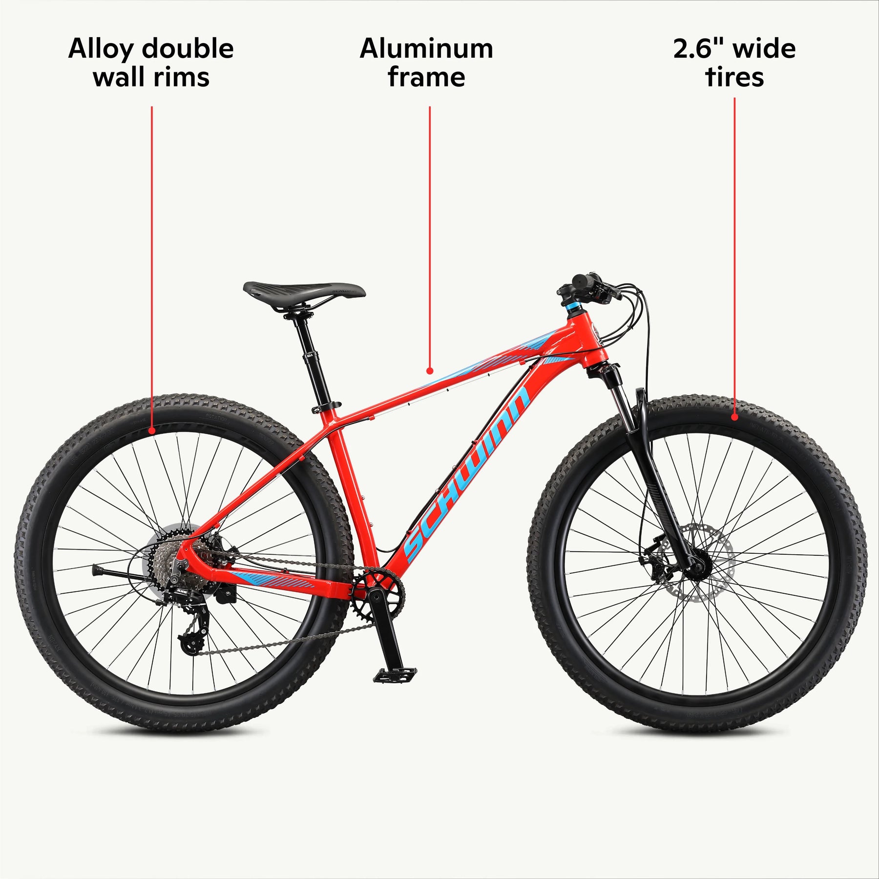 29 - In. Axum DP Mens Mountain Bike, Red, 19 - In. Frame - Product image 4
