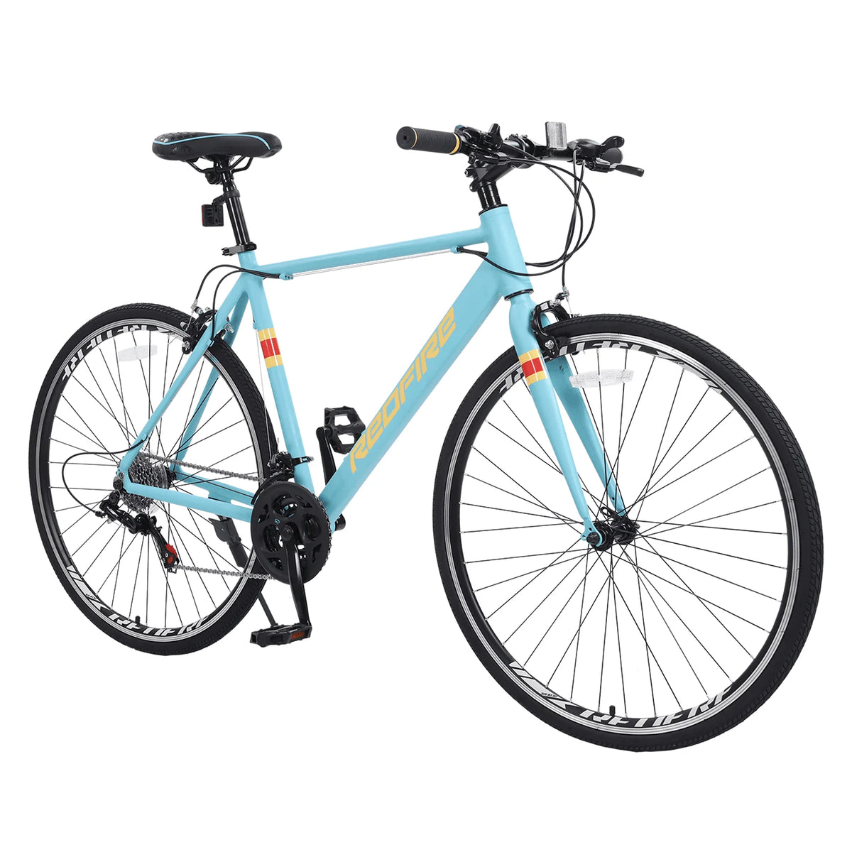 Redfire Hybrid Road Bike, 21 Speed Shimano Shifters, 700C Wheels 21 in Aluminum Frame - Product image 1