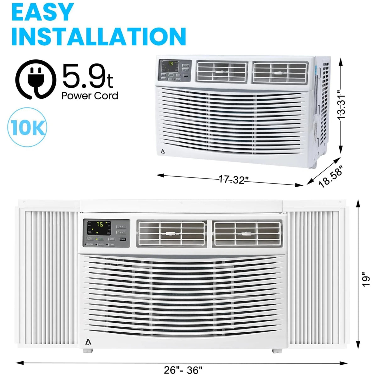 Garvee 5000 BTU Window Air Conditioner, Fast Cooling for Rooms up to 150 Sq. Ft - Product image 25
