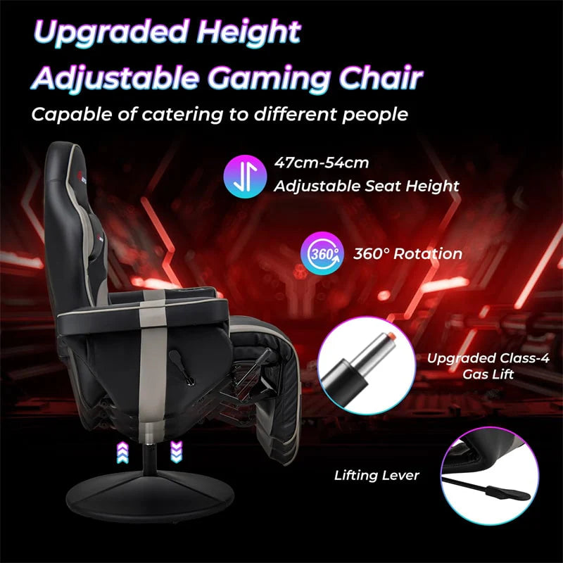 Ergonomic Gaming Recliner Chair with Massage, Retractable Footrest & Cup Holder - Product image 13