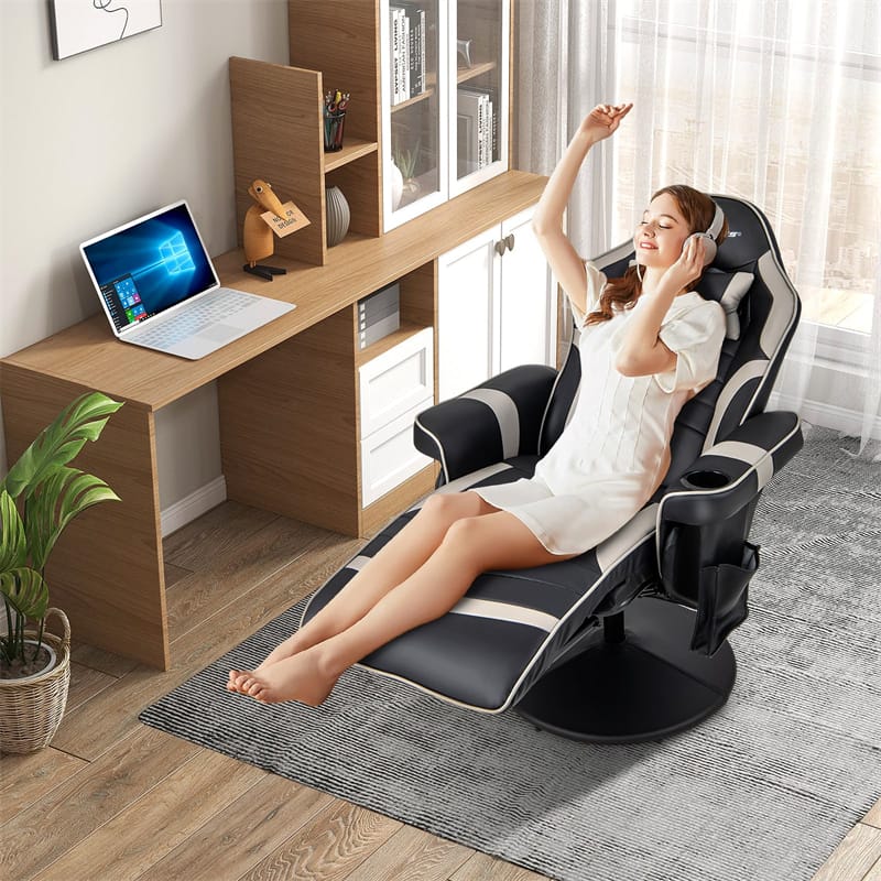 Ergonomic Gaming Recliner Chair with Massage, Retractable Footrest & Cup Holder - Product image 11