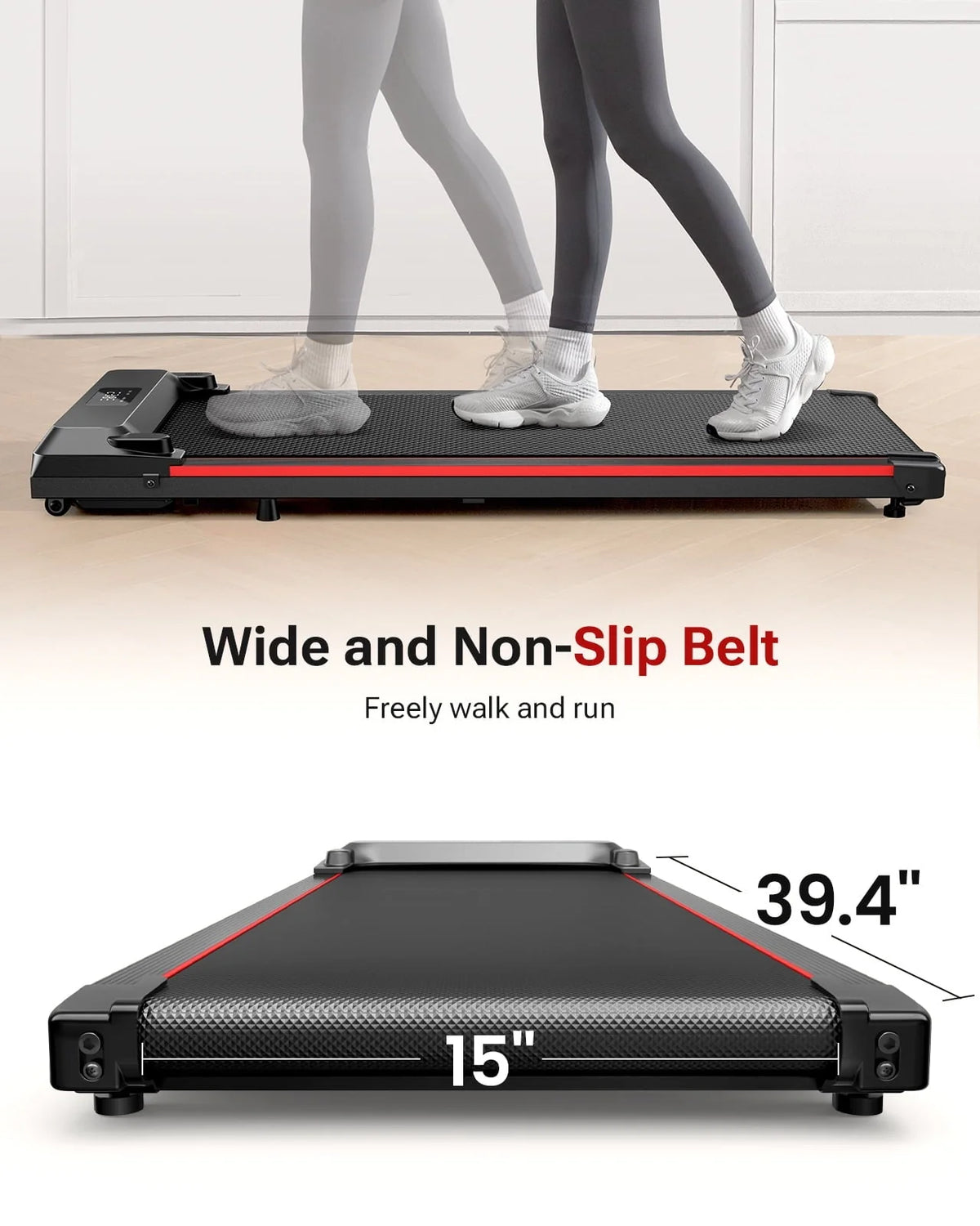 Walking Pad 2 in 1 Under Desk Treadmill with Remote Control Mini Portable Treadmill for Home Office - Product image 4