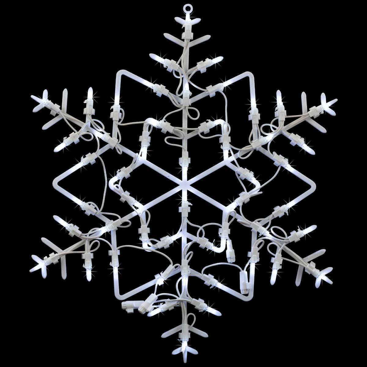 Northlight 18 in. LED Lighted Snowflake Christmas Window Silhouette Decoration - Product image 1