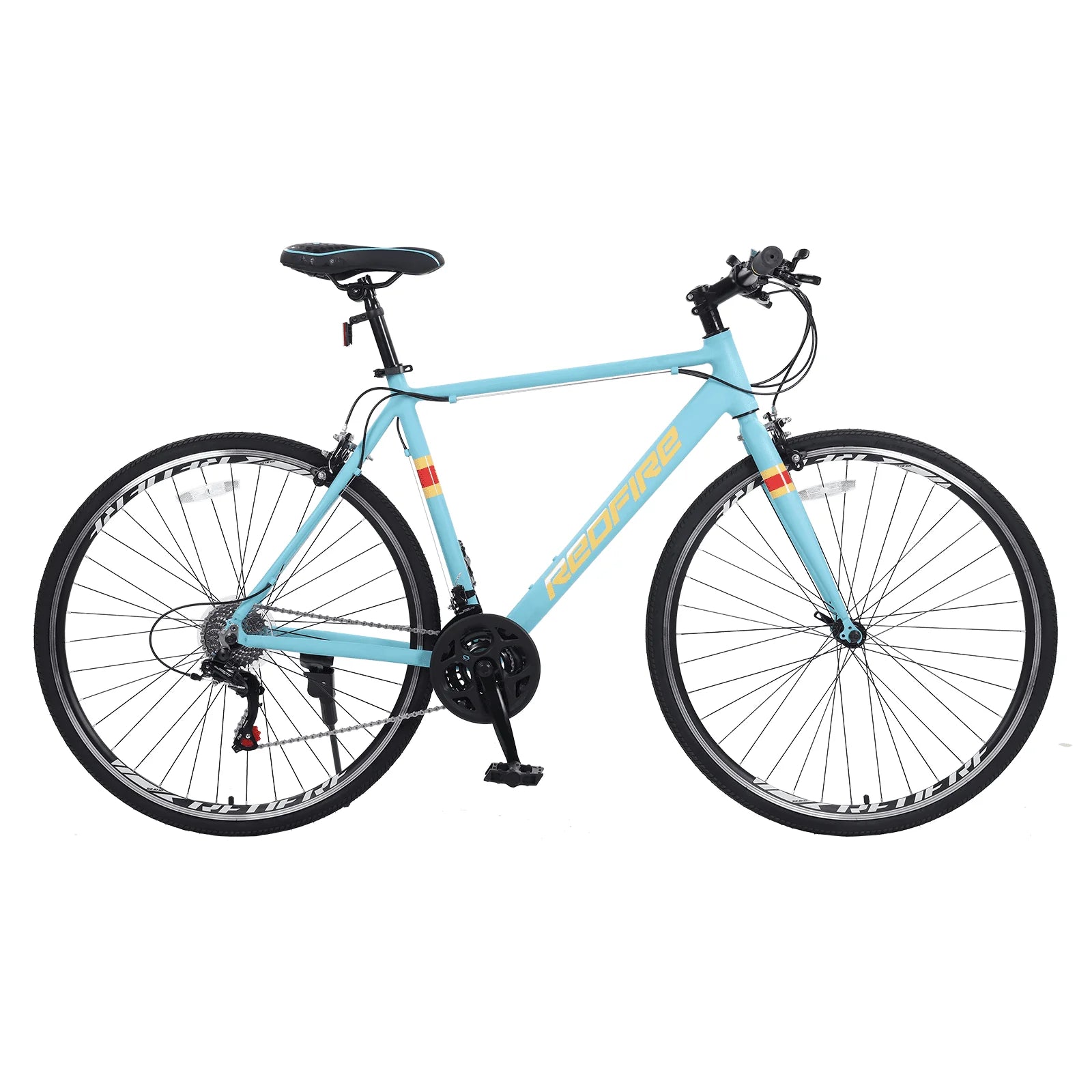 Redfire Hybrid Road Bike, 21 Speed Shimano Shifters, 700C Wheels 21 in Aluminum Frame - Product image 2
