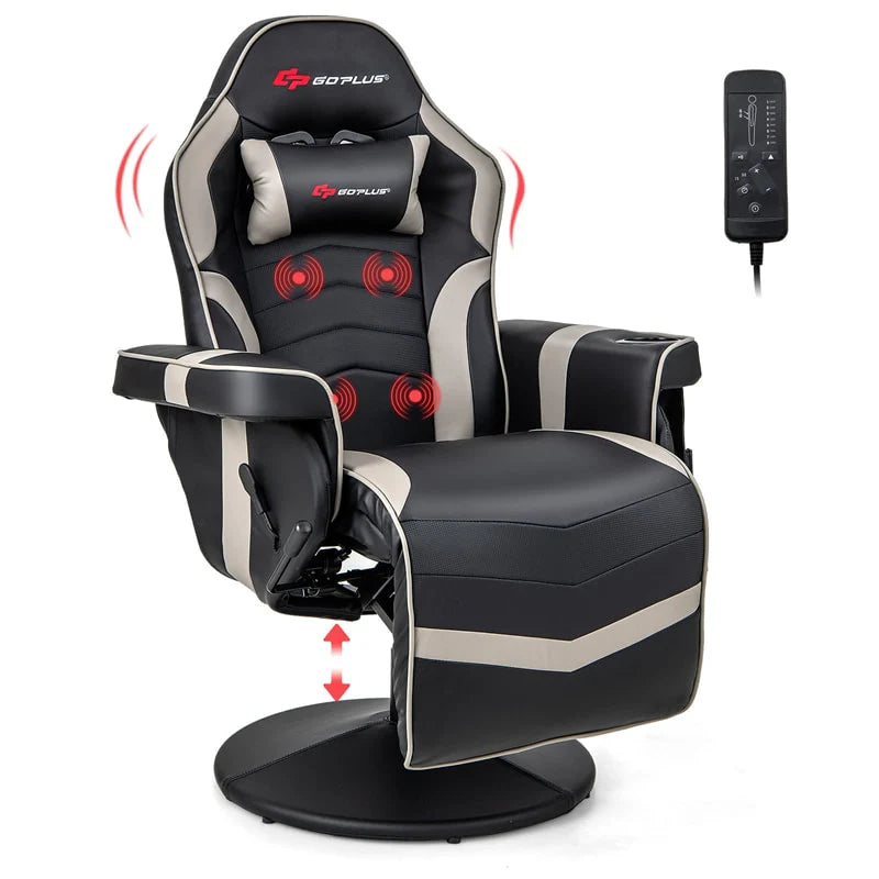 Ergonomic Gaming Recliner Chair with Massage, Retractable Footrest & Cup Holder - Product image 10
