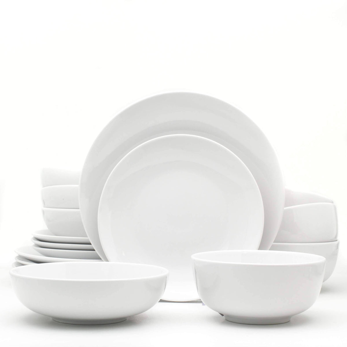 Euro Ceramica White Essential 16-Piece Dinnerware Set - Product image 1