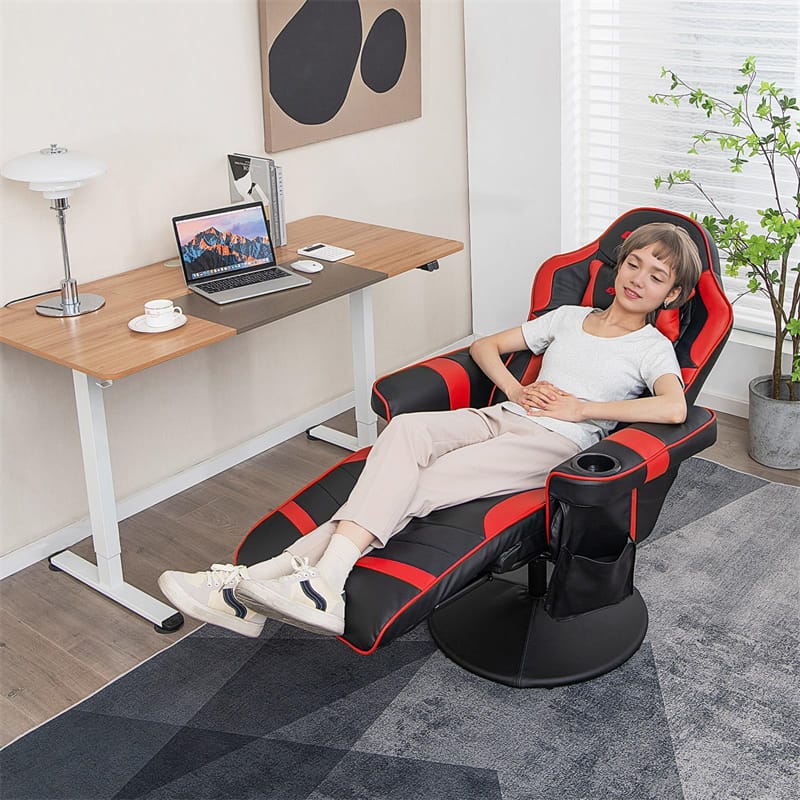 Ergonomic Gaming Recliner Chair with Massage, Retractable Footrest & Cup Holder - Product image 29