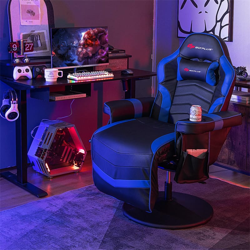 Ergonomic Gaming Recliner Chair with Massage, Retractable Footrest & Cup Holder - Product image 21