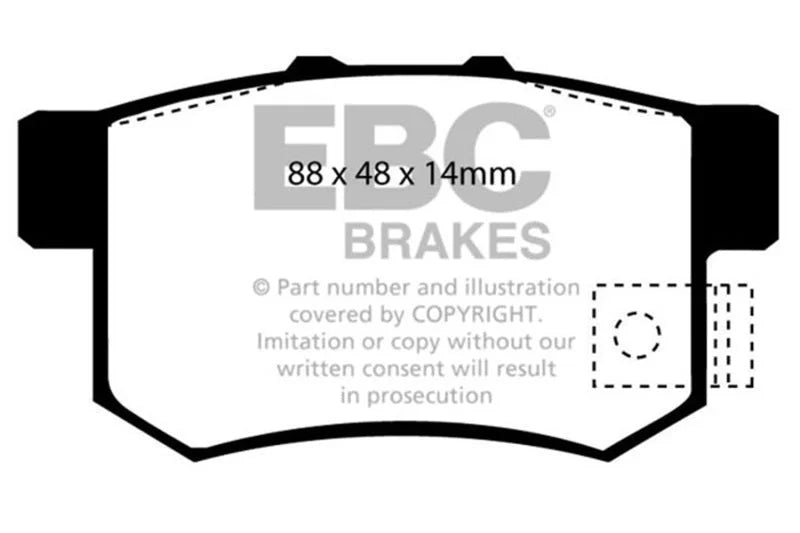 EBC - Rear Greenstuff Pad PN DP6781/2