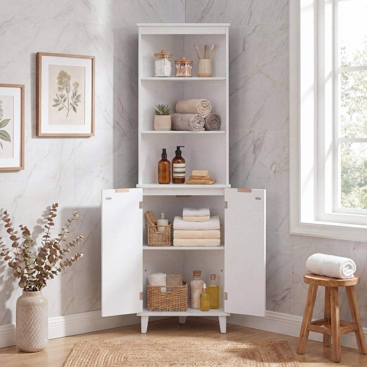 Tangkula Corner Bathroom Floor Cabinet - Product image 5