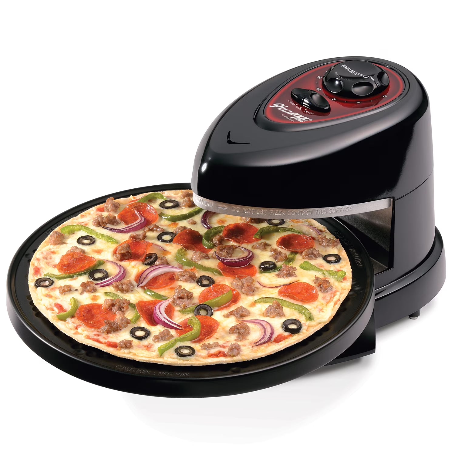 Presto Pizzazz Plus Rotating Pizza Oven, 03430 Black - Product image 1