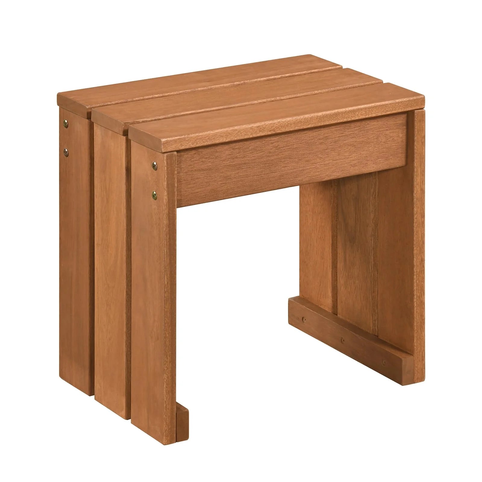 Tangkula Small Wood Outdoor Bench - Patio Backless Bench with Solid Wooden Frame - Product image 1