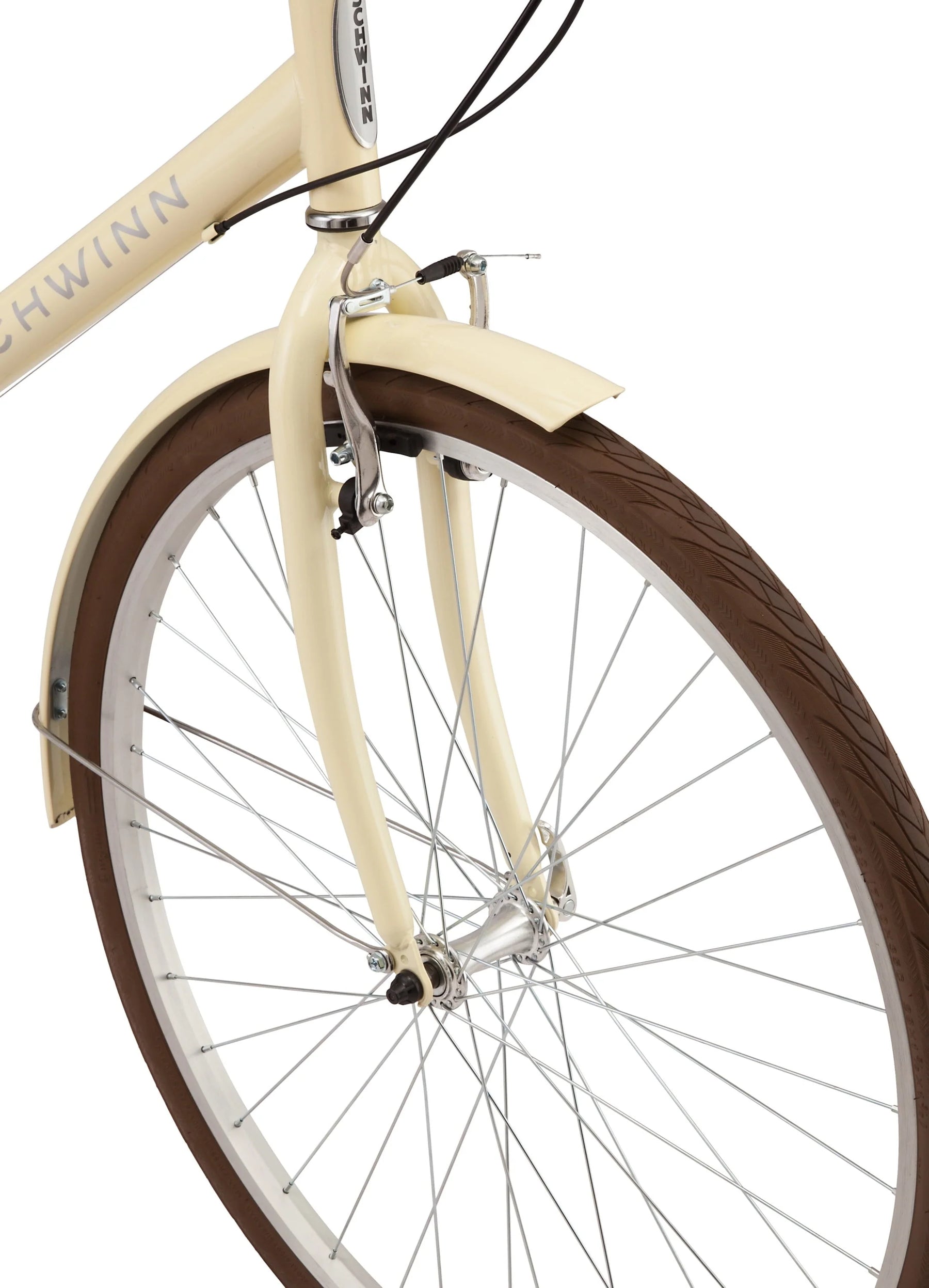 Schwinn Admiral 700c Adult Hybrid Bike, 7 Speed Womens Bike, Cream - Product image 4