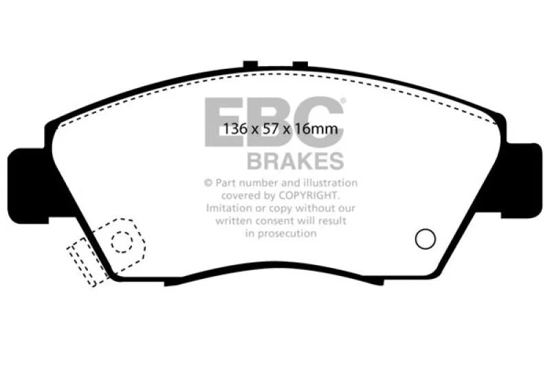 EBC - Front Greenstuff Pad PN DP2891